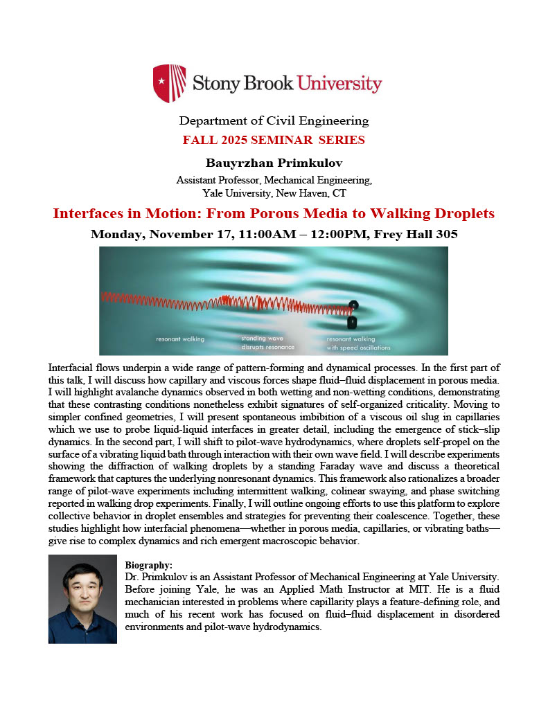 B. Primkulov - Abstract and Bio