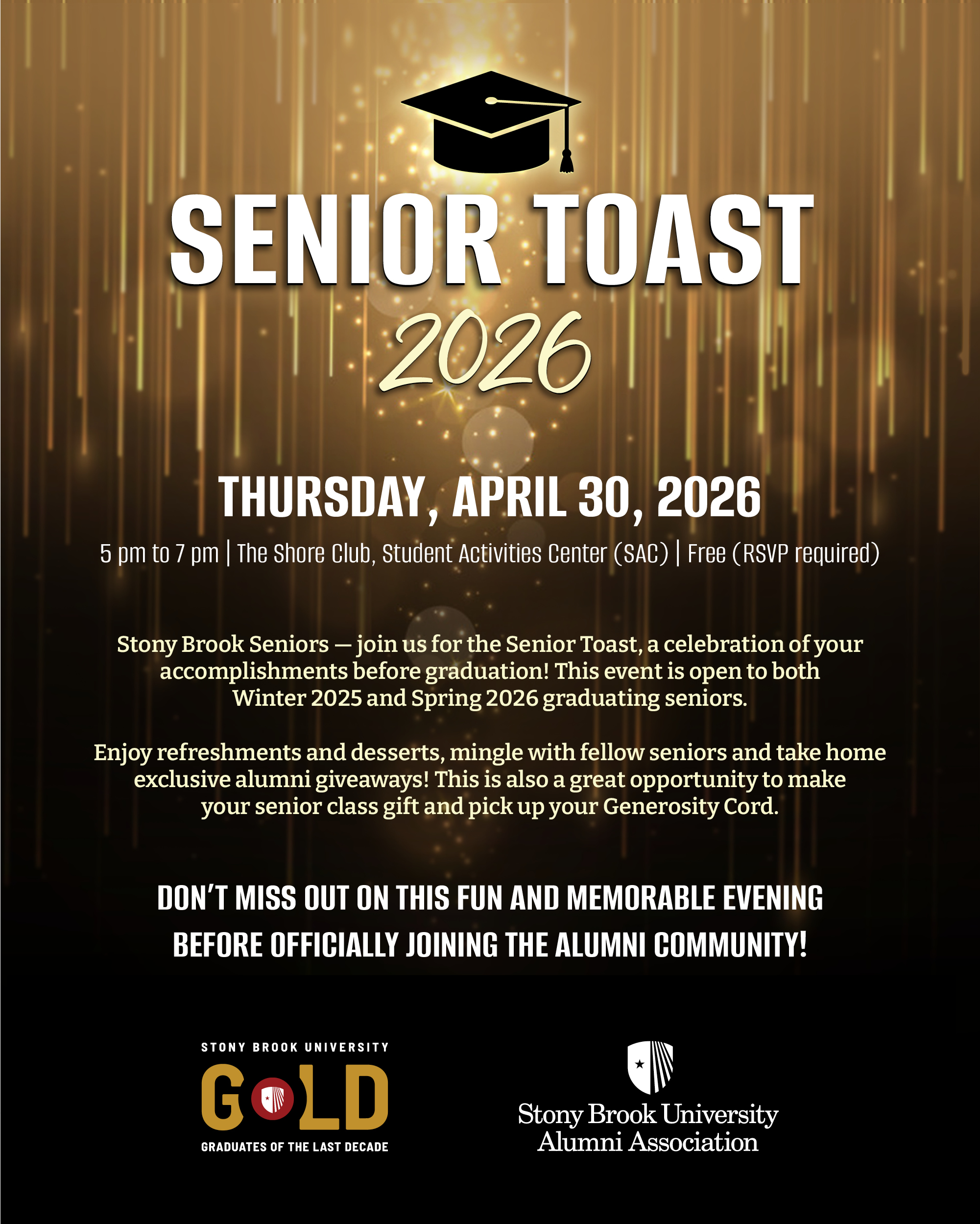 senior toast flyer