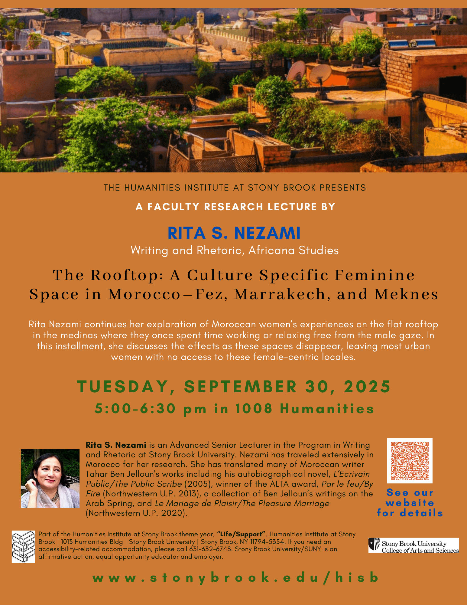 Rita Nezami Faculty Research Lecuter Fall 2025 poster