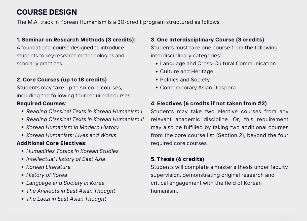 Course design MA