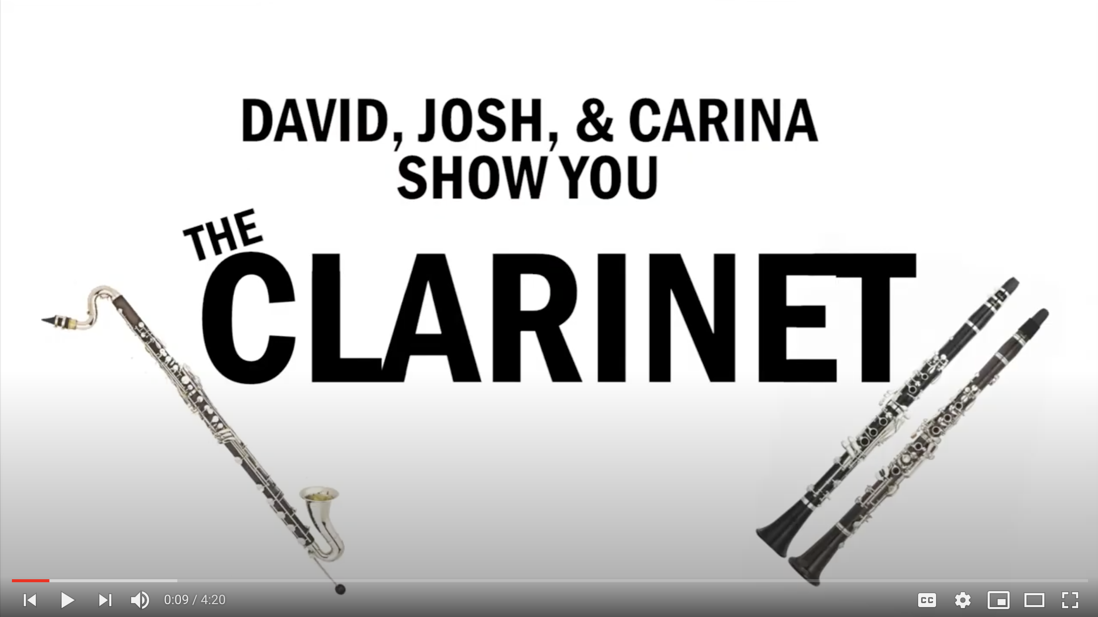 Clarinets