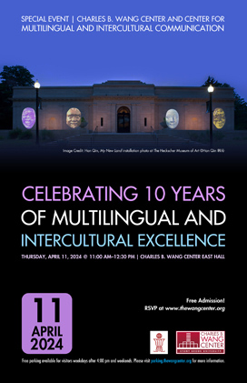 Celebrating 10 Years of Multilingual and Intercultural Excellence poster