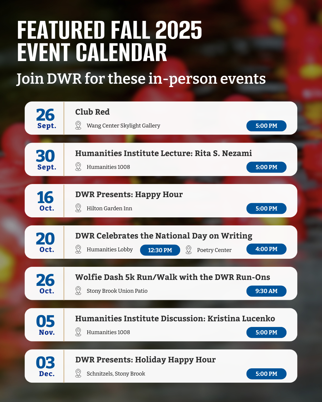 DWR EVENTS